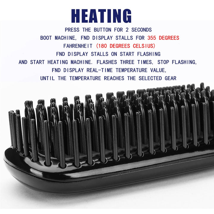 Heating Straightening Comb Blue Sky