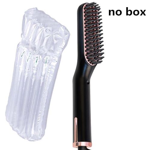 Multifunctional Hair & Beard Straightener Comb Blue Sky