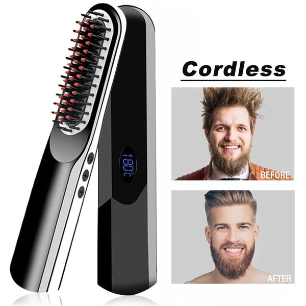 Hair Straightener Brush Blue Sky