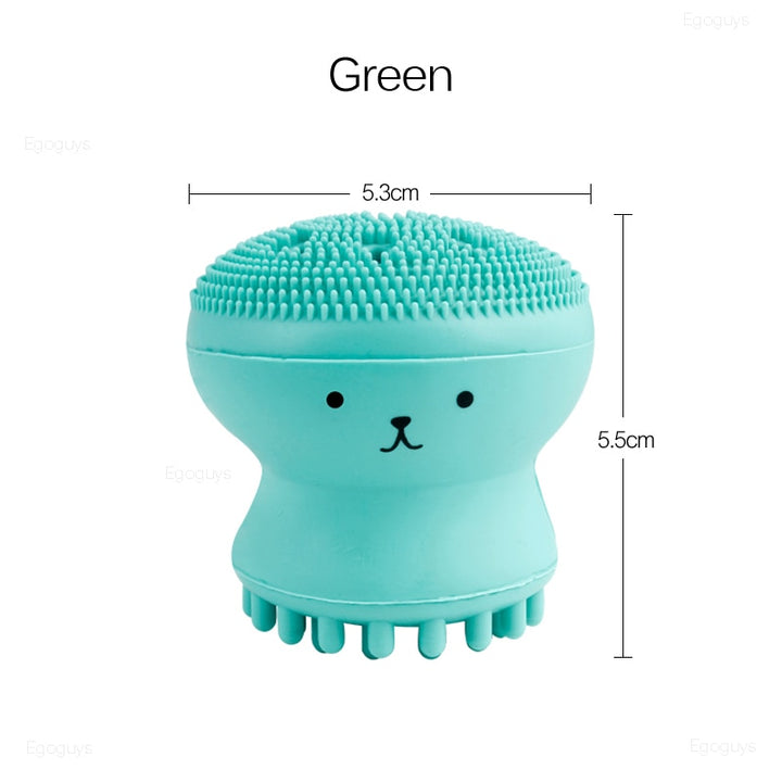 Octopus Silicone Cleaning Brush Blue Sky