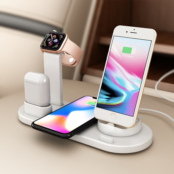 3 in 1 Wireless Charger - Phone & Watch Station Blue Sky