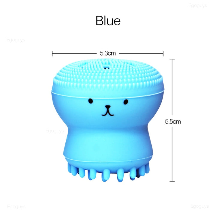 Octopus Silicone Cleaning Brush Blue Sky