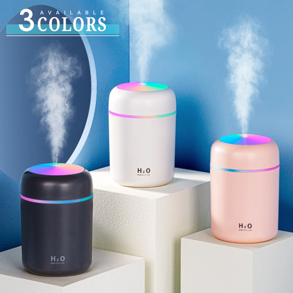 Humidifier Portable USB - Ultrasonic Colorful Aroma Diffuser Blue Sky