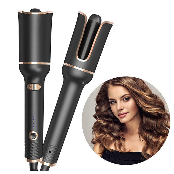 Auto Rotating Ceramic Hair Curler Blue Sky