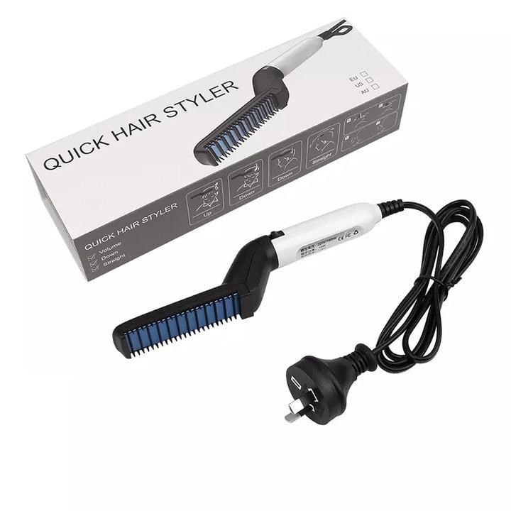 Heating Comb Hair Straightener Blue Sky