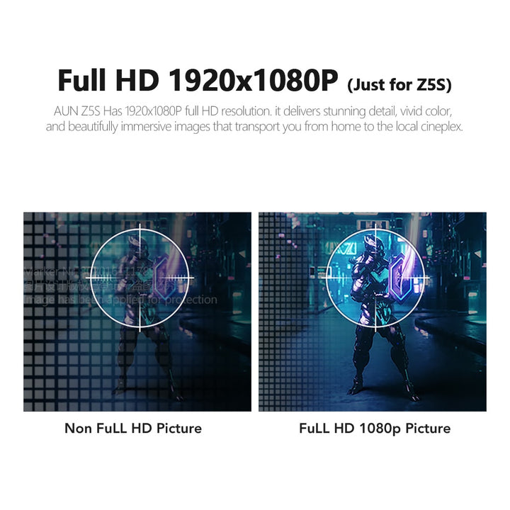 Full HD 1080P Home Cinema Projector Blue Sky