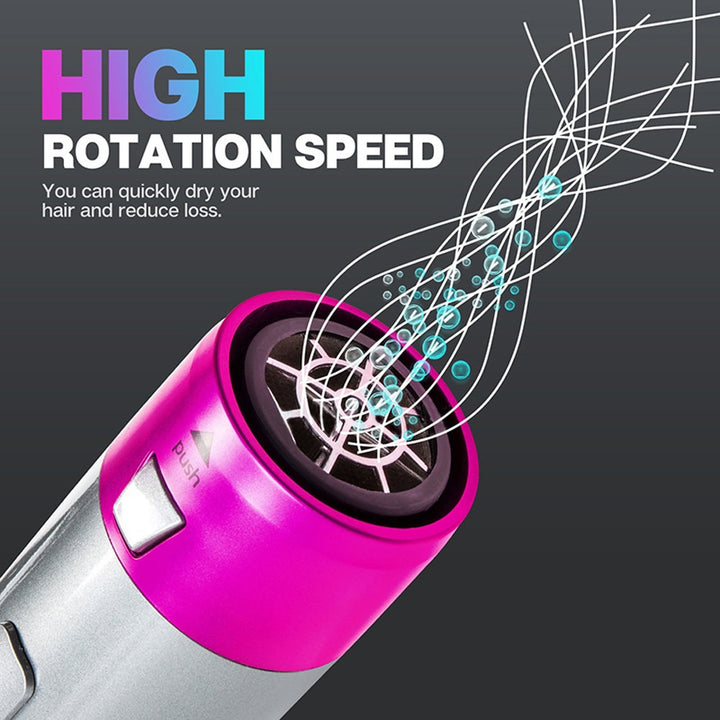 Hair Dryer 5 In 1 Electric Hair Comb Blue Sky