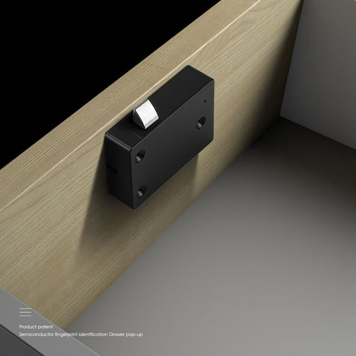 Biometric Furniture Electronic Smart Wooden Lock Blue Sky