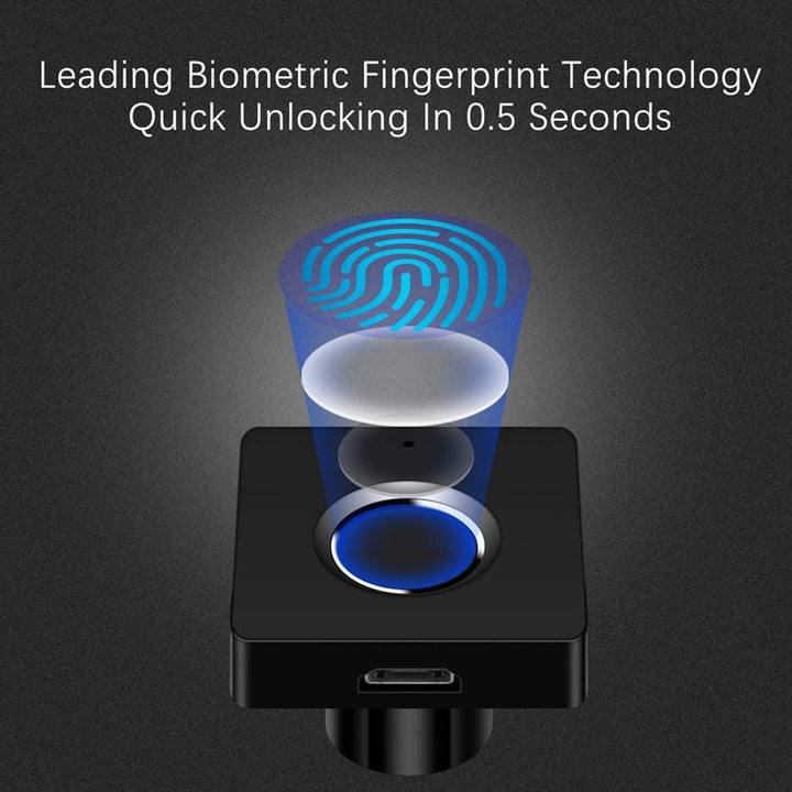 Biometric Furniture Electronic Smart Wooden Lock Blue Sky