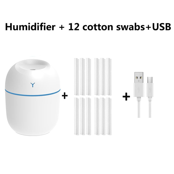 220ml Mini Air Humidifier Purifier Blue Sky