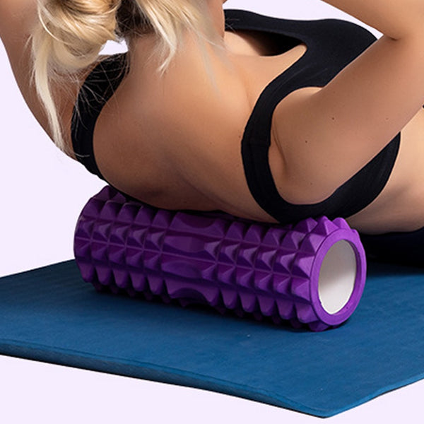 26cm Yoga Column Gym Fitness Pilates Foam Roller Blue Sky