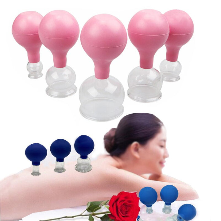 Glass Vacuum Cupping Cups Blue Sky