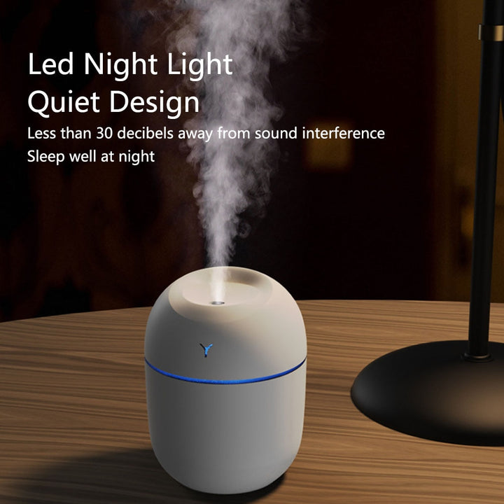 220ml Mini Air Humidifier Purifier Blue Sky