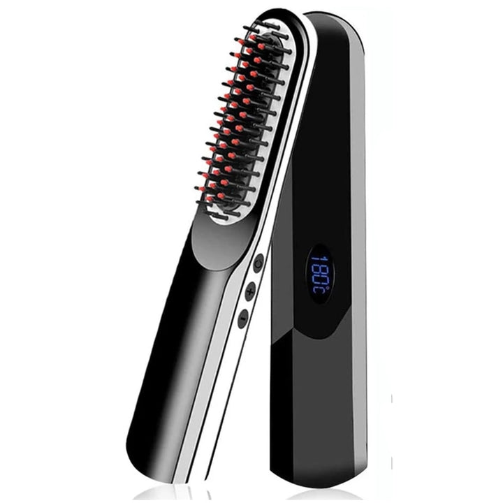 Hair Straightener Brush Blue Sky