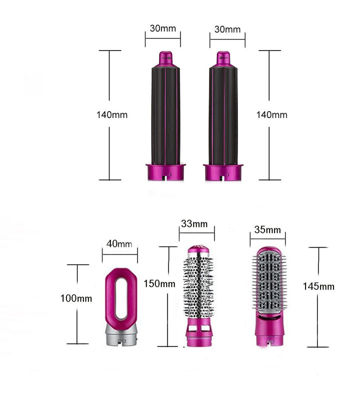 Hair Dryer 5 In 1 Electric Hair Comb Blue Sky