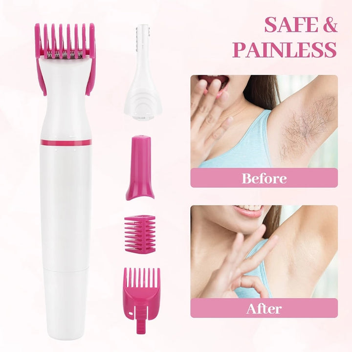 5 In 1 Hair Remover Electric Women Epilator Blue Sky