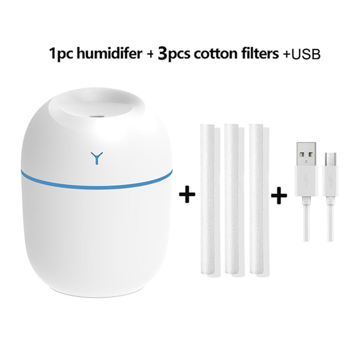 220ml Mini Air Humidifier Purifier Blue Sky