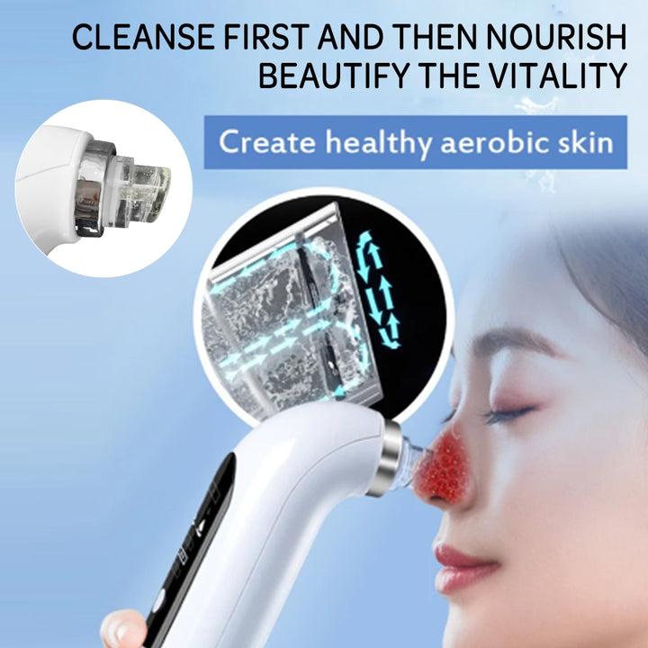 Blackhead Remover Pore Vacuum Face Cleaner Blue Sky