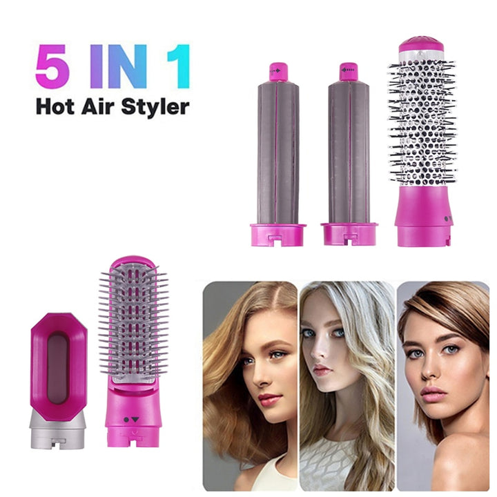 Hair Dryer 5 In 1 Electric Hair Comb Blue Sky
