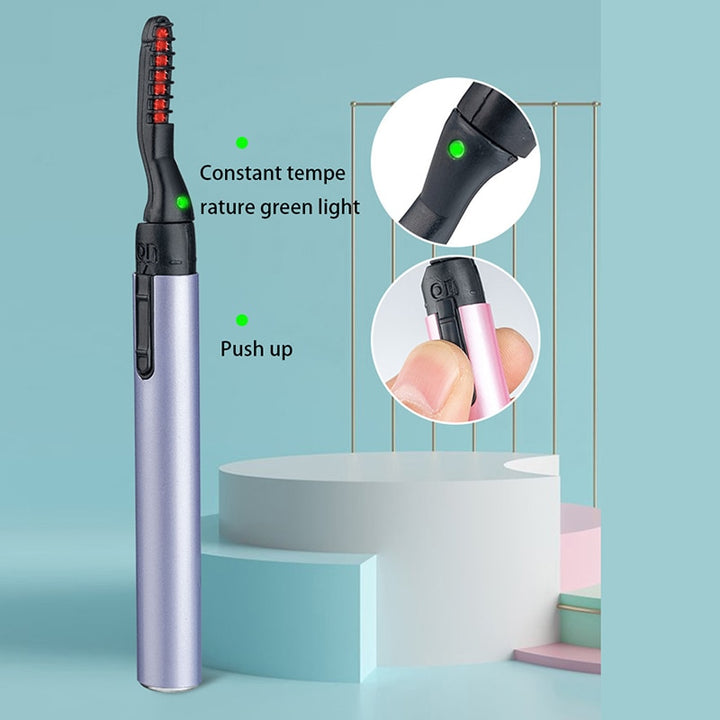 Portable Heated Curling Eyelash Curler Blue Sky