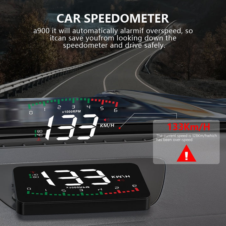 Auto Speed Display Car Projector Blue Sky