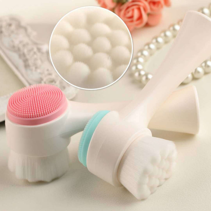 Silica Gel Facial Brush Blue Sky