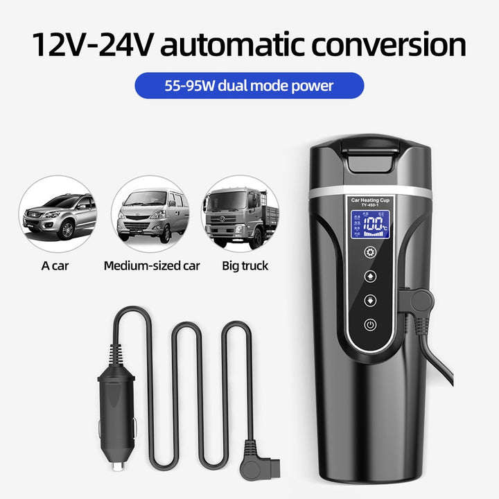 12V 24V Car Heating Cup Blue Sky