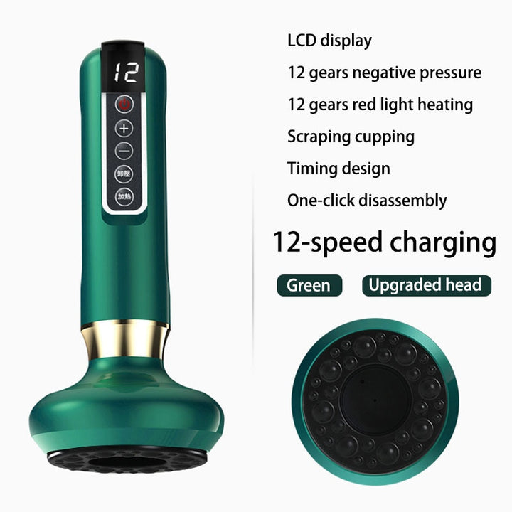 Electric Vacuum Cupping Massager Blue Sky