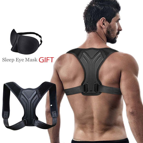 Adjustable Back Shoulder Posture Corrector Belt Blue Sky