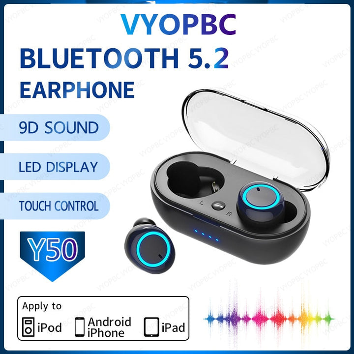 TWS Wireless Bluetooth 5.0 Earphones Blue Sky