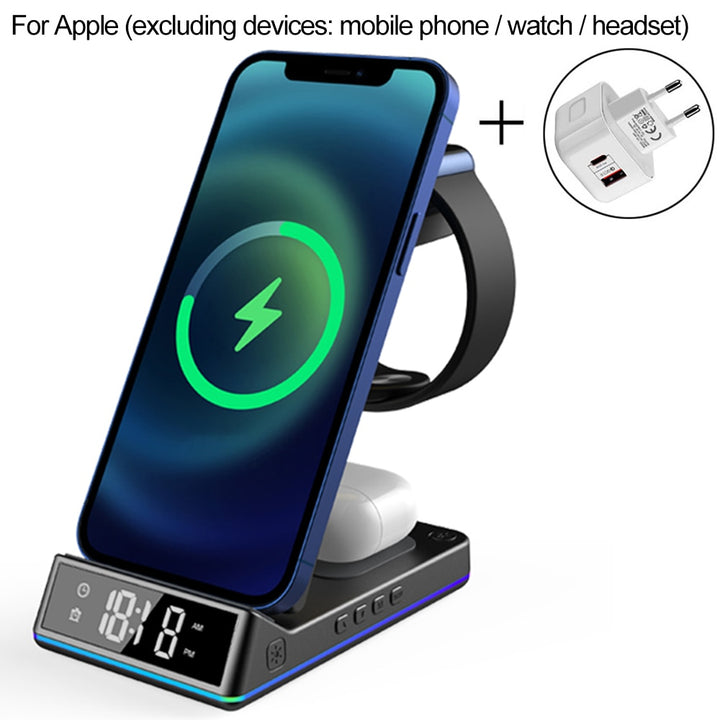 Qi 3 in 1 Wireless Charger Blue Sky