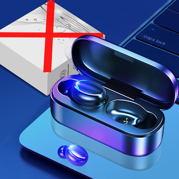 NEW TWS Bluetooth Earphones Blue Sky