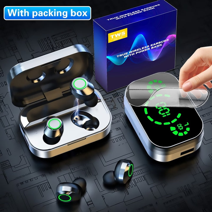 NEW TWS Bluetooth Earphones Blue Sky