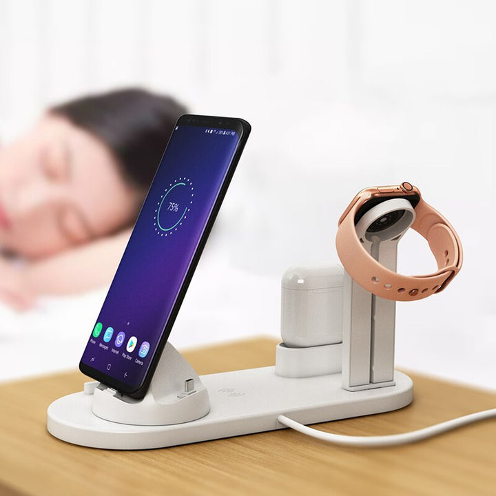 3 in 1 Wireless Charger - Phone & Watch Station Blue Sky