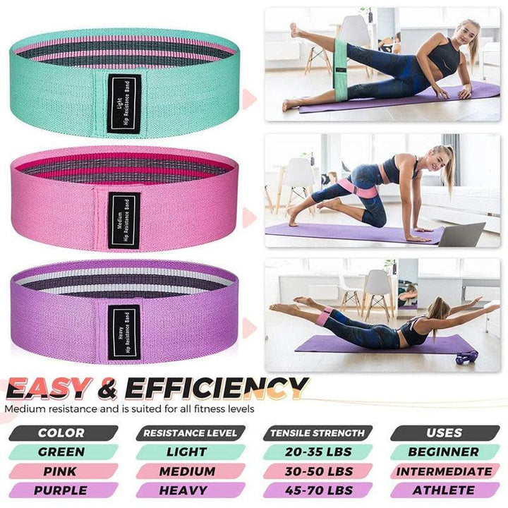 Elastic Yoga Resistance Bands Blue Sky