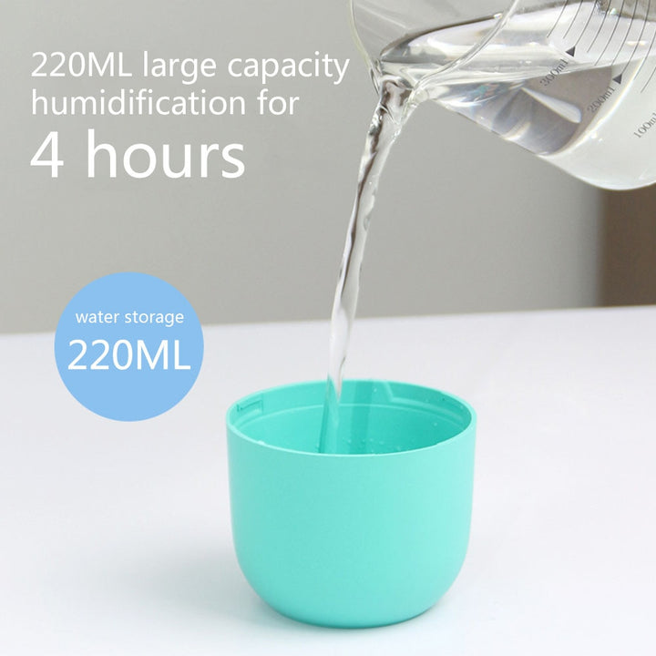 220ml Mini Air Humidifier Purifier Blue Sky