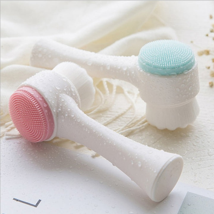 Silica Gel Facial Brush Blue Sky