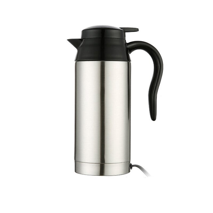 Stainless Steel Cigarette Lighter Heating Kettle Mug 750ml Blue Sky