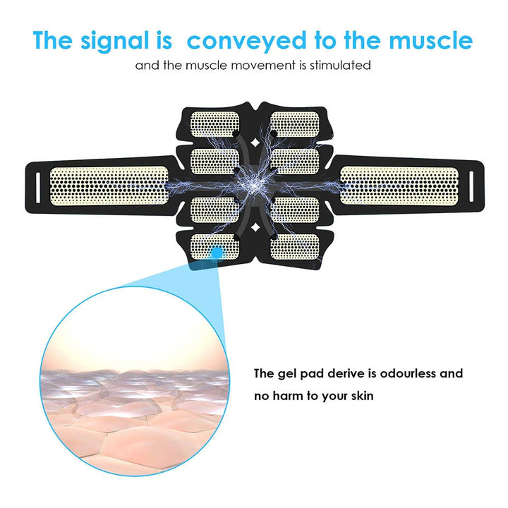 Abdominal Muscle Stimulator Electric Massager Blue Sky