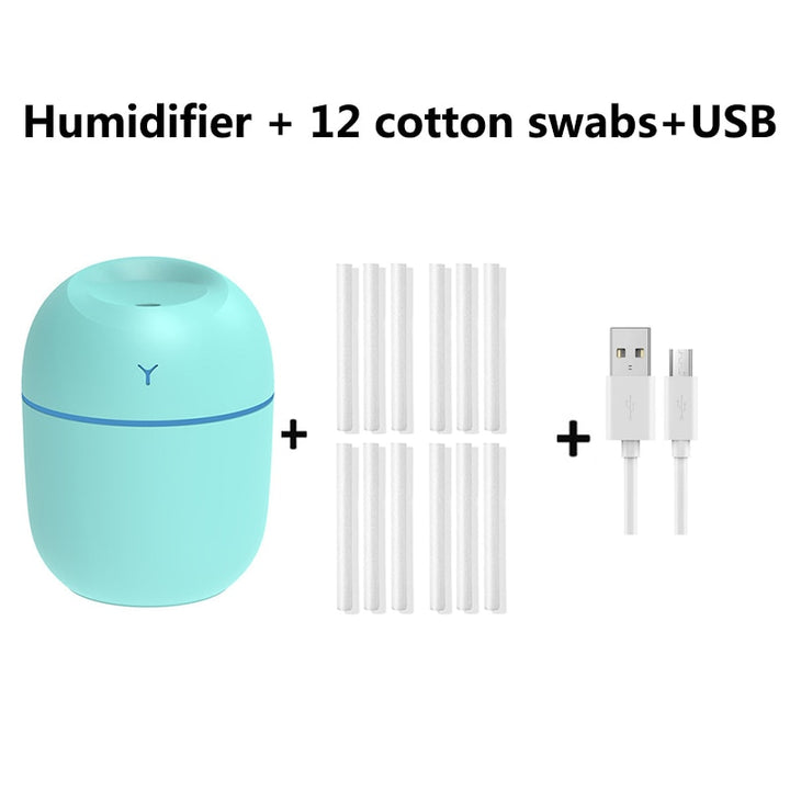 220ml Mini Air Humidifier Purifier Blue Sky