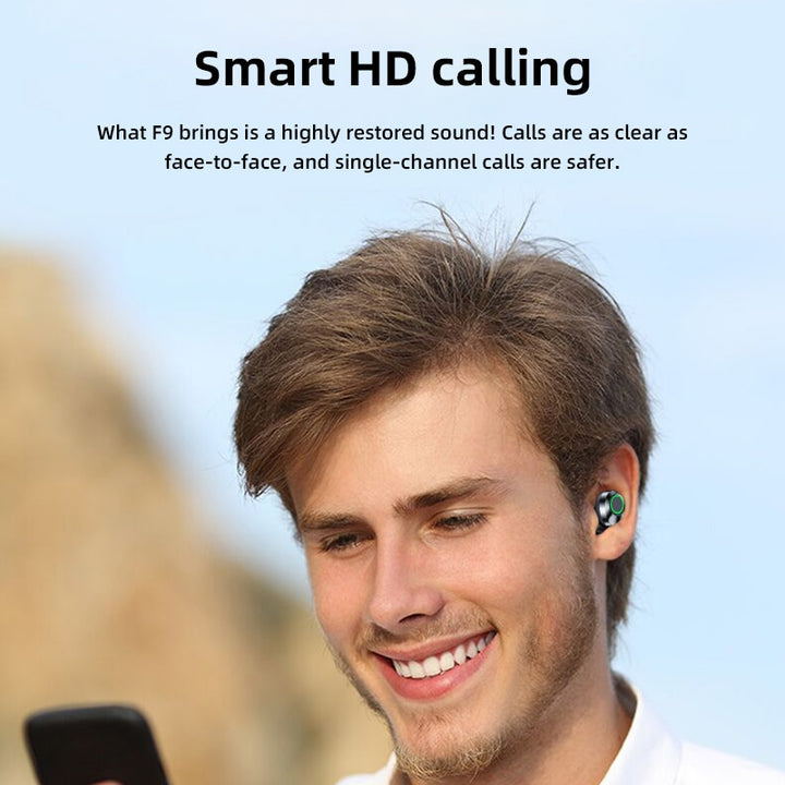 NEW TWS Bluetooth Earphones Blue Sky