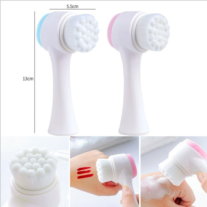 Silica Gel Facial Brush Blue Sky